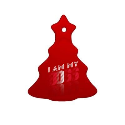 I Am My Boss I Am My Boss Selfgiftemployed And Entrepreneur Cool Gift Ceramic Tree Ornament