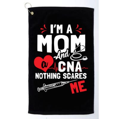 Im A Mom Nurse And A Cna Nothing Scares Me Nurses Mother Gift Golf Towel