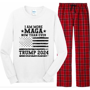 I Am More Maga Now Than Ever Trump 2024 You Missed Trump Long Sleeve Pajama Set