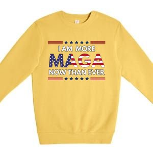 I Am More Maga Now Than Ever Trump Supporters American Premium Crewneck Sweatshirt