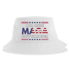 I Am More Maga Now Than Ever Trump Supporters American Sustainable Bucket Hat