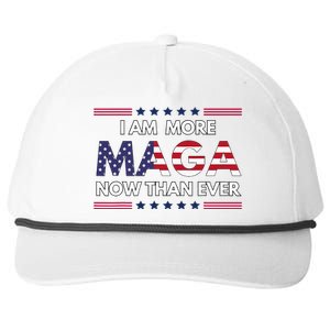 I Am More Maga Now Than Ever Trump Supporters American Snapback Five-Panel Rope Hat