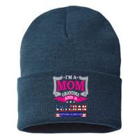 IM A Mom Grandma And A Veteran Nothing Scares Me Veteran Sustainable Knit Beanie