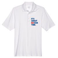 ItS About Madam Time 2024 Presidential Election Democrat Men's Origin Performance Pique Polo