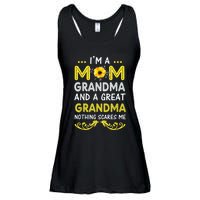 I'm A Mom Grandma Great Nothing Scares Me Mothers Day Gifts Ladies Essential Flowy Tank