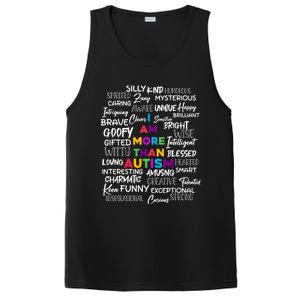 I Am More Than Autism Support Autism Awareness Cool Gift PosiCharge Competitor Tank