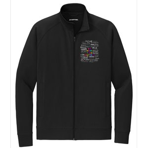 I Am More Than Autism Support Autism Awareness Cool Gift Stretch Full-Zip Cadet Jacket