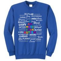 I Am More Than Autism Support Autism Awareness Cool Gift Sweatshirt