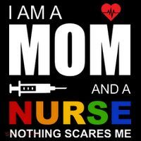I'm A Mom And Nurse Nothing Scares Me 16 in Basic Backpack