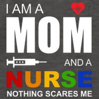 I'm A Mom And Nurse Nothing Scares Me Vector Backpack