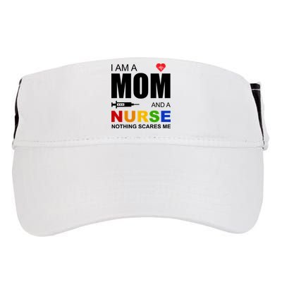 I'm A Mom And Nurse Nothing Scares Me Adult Drive Performance Visor