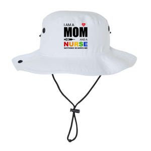 I'm A Mom And Nurse Nothing Scares Me Legacy Cool Fit Booney Bucket Hat