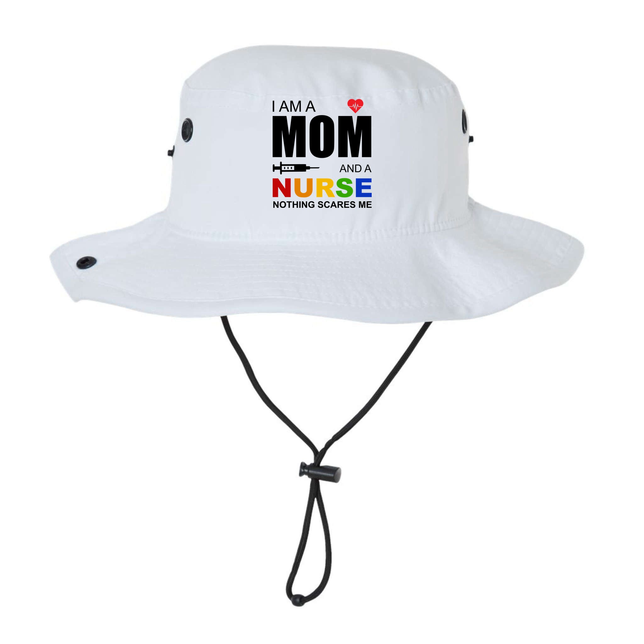I'm A Mom And Nurse Nothing Scares Me Bucket Hat
