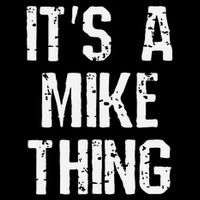 ItS A Mike Thing Funny Sarcastic Name Joke Distressed Text 16 in Basic Backpack