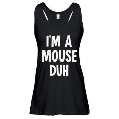 Im A Mouse Duh Halloween Costume Ladies Essential Flowy Tank