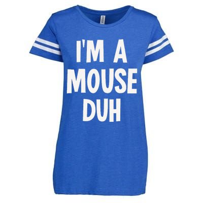 Im A Mouse Duh Halloween Costume Enza Ladies Jersey Football T-Shirt