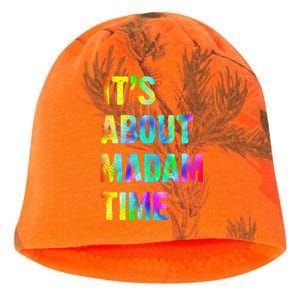 ItS About Madam Time Quote Saying President 2024 Kati - Camo Knit Beanie