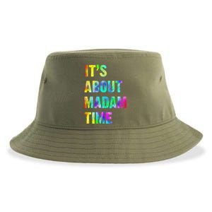 ItS About Madam Time Quote Saying President 2024 Sustainable Bucket Hat