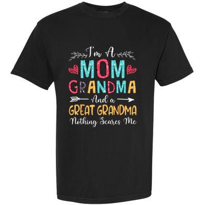 Im A Mom Grandma And A Great Grandma Mothers Day 2024 Garment-Dyed Heavyweight T-Shirt