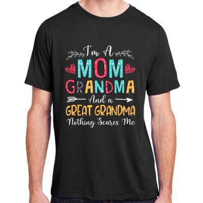 Im A Mom Grandma And A Great Grandma Mothers Day 2024 Adult ChromaSoft Performance T-Shirt