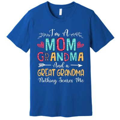 Im A Mom Grandma And A Great Grandma Mothers Day 2024 Premium T-Shirt