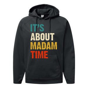 ItS About Madam Time Performance Fleece Hoodie