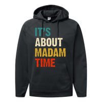 ItS About Madam Time Performance Fleece Hoodie