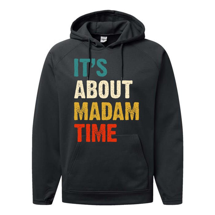 ItS About Madam Time Performance Fleece Hoodie