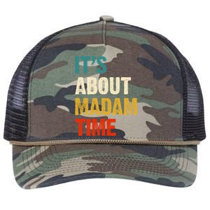 ItS About Madam Time Retro Rope Trucker Hat Cap