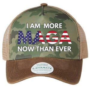 I Am More Maga Now Than Ever American Flag Support Trump Legacy Tie Dye Trucker Hat