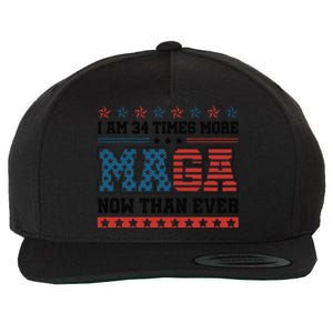 I Am More Maga Now Than Ever Trump 2024 Wool Snapback Cap