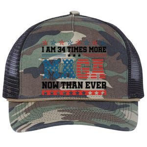 I Am More Maga Now Than Ever Trump 2024 Retro Rope Trucker Hat Cap