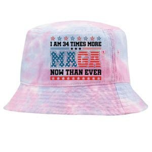 I Am More Maga Now Than Ever Trump 2024 Tie-Dyed Bucket Hat