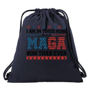 I Am More Maga Now Than Ever Trump 2024 Drawstring Bag