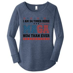 I Am More Maga Now Than Ever Trump 2024 Women's Perfect Tri Tunic Long Sleeve Shirt