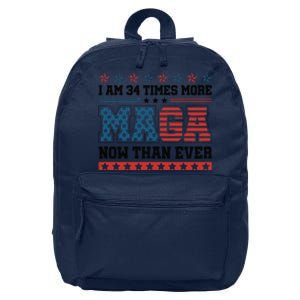 I Am More Maga Now Than Ever Trump 2024 16 in Basic Backpack