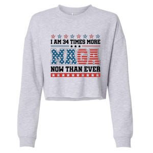 I Am More Maga Now Than Ever Trump 2024 Cropped Pullover Crew