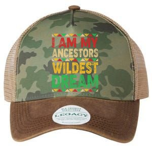 I Am My Ancestors Wildest Blm Dream Juneteenth Black History Funny Gift Legacy Tie Dye Trucker Hat