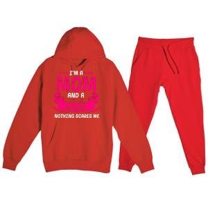 Im A Mom And A Welder Nothing Scares Me Premium Hooded Sweatsuit Set