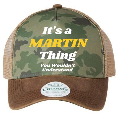 Its A Martin Thing You Wouldnt Understand Family Name Gift Legacy Tie Dye Trucker Hat