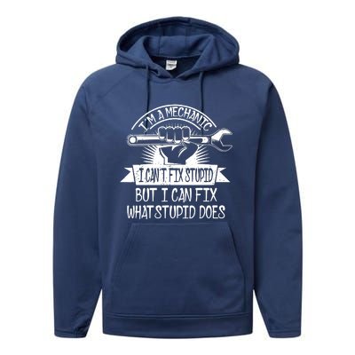 Im A Mechanic Performance Fleece Hoodie