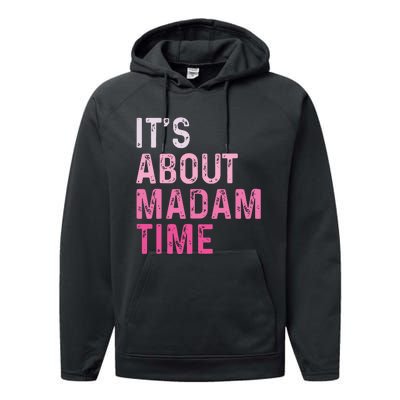 ItS About Madam Time Performance Fleece Hoodie