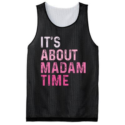 ItS About Madam Time Mesh Reversible Basketball Jersey Tank