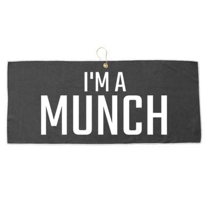 I'm A Munch Funny I'm A Munch Large Microfiber Waffle Golf Towel