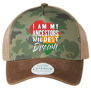 I Am My Ancestors Wildest Dream Black History Month Gift Legacy Tie Dye Trucker Hat