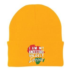 I Am My Ancestors Wildest Dream Black History Month Gift Knit Cap Winter Beanie