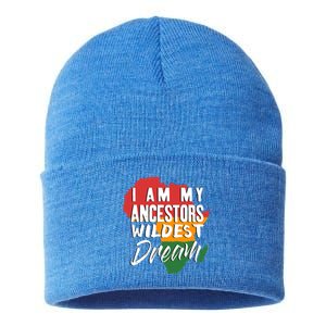 I Am My Ancestors Wildest Dream Black History Month Gift Sustainable Knit Beanie