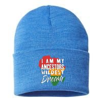 I Am My Ancestors Wildest Dream Black History Month Gift Sustainable Knit Beanie