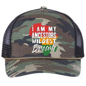 I Am My Ancestors Wildest Dream Black History Month Gift Retro Rope Trucker Hat Cap