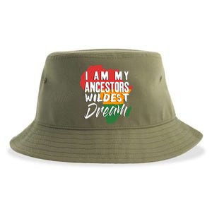 I Am My Ancestors Wildest Dream Black History Month Gift Sustainable Bucket Hat